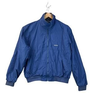 Vintage West Marine Men's Fleece Lined Full Zip Jacket Windbreaker Blue Size XXL